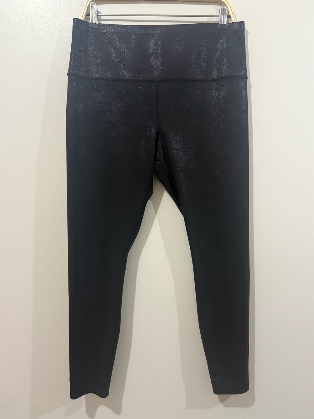 Knix Faux Leather Shine Leggings Size XL Black